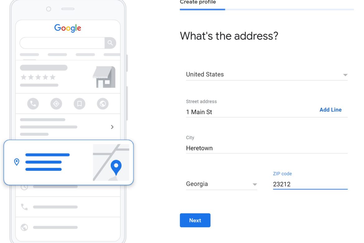 Google My Business Address