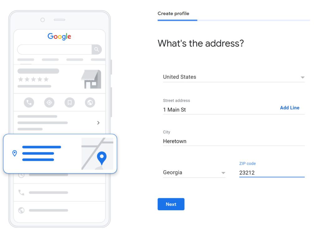 Google My Business Address